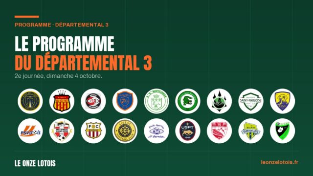 Le programme du Départemental 3, 2e journée