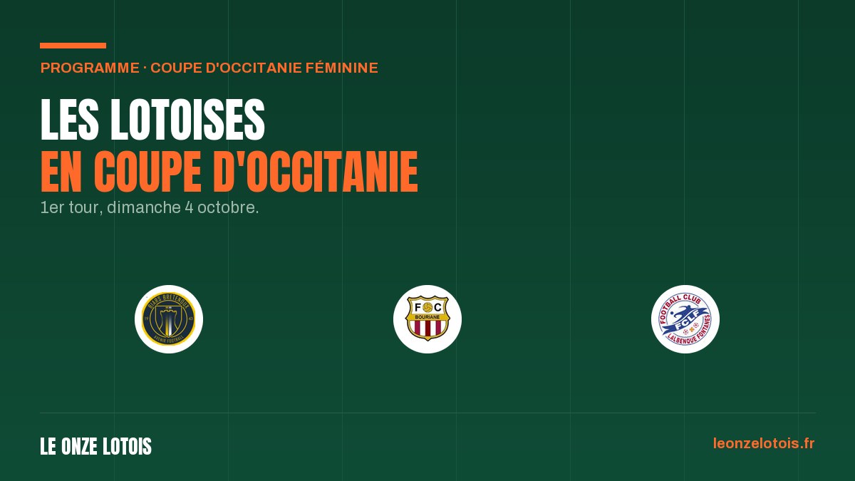 Le programme de la Coupe d'Occitanie féminine, 1er tour